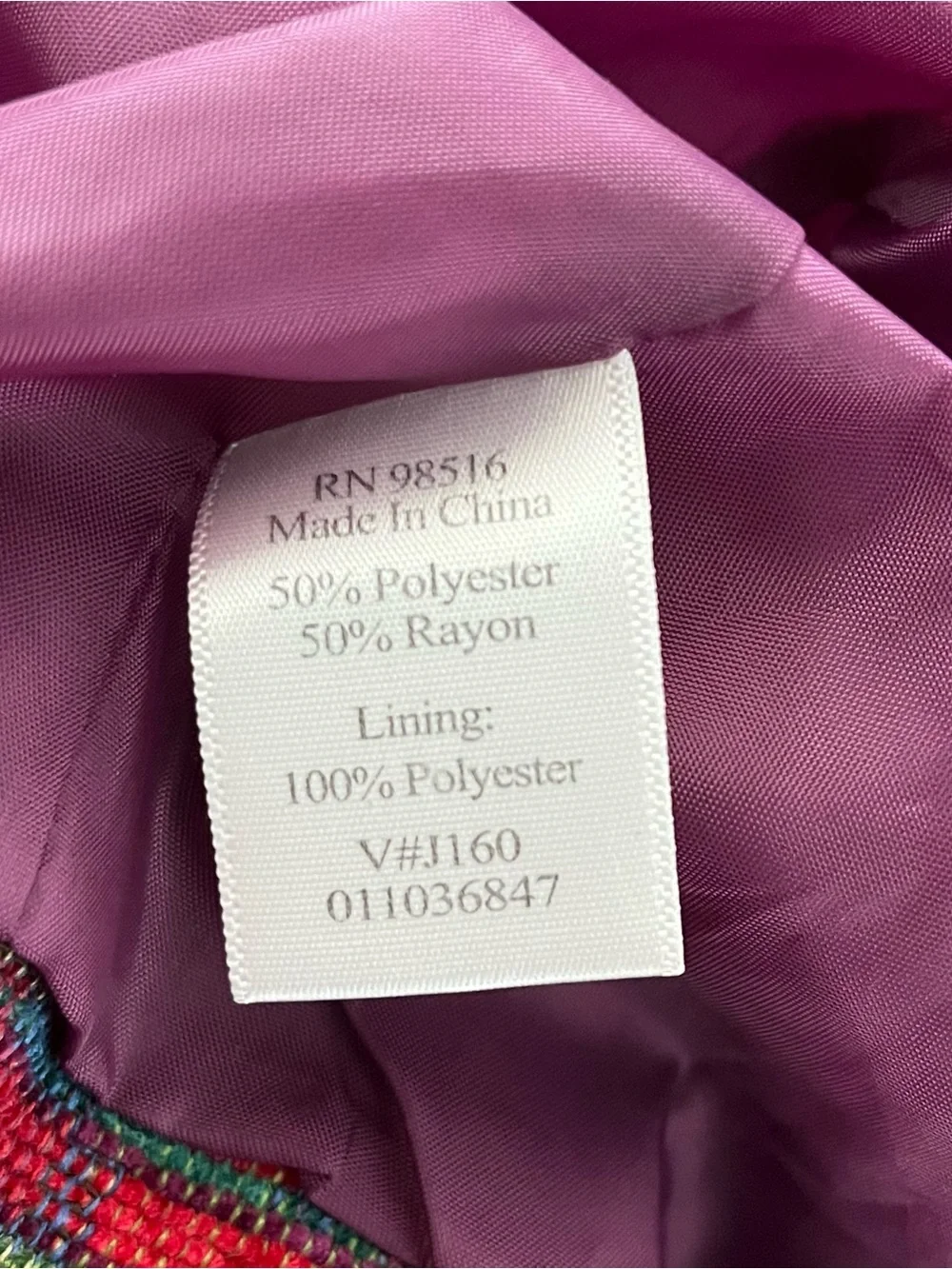 Coldwater Creek Women’s Tapestry Open Blazer Size 1X vibrant colors